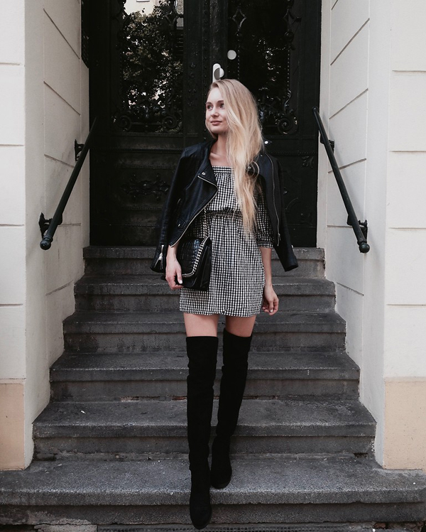 Mặc đẹp cùng cơn sốt váy ca rô